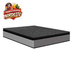 Colchão de Molas Ensacadas Pillow Top UmaFlex Vitta Casal 138cm