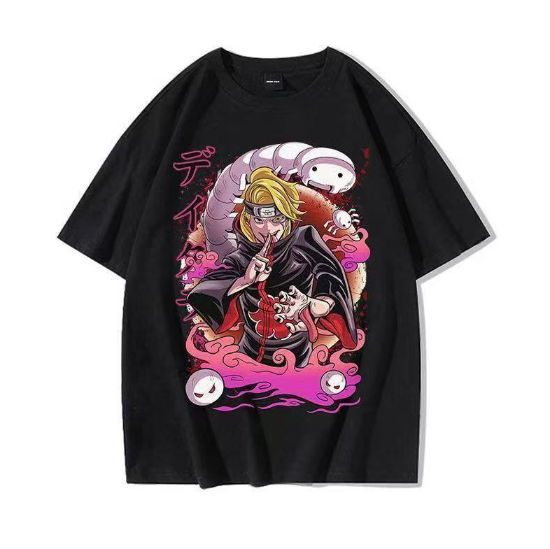 Naruto Camiseta Unissex 100% Algodão Oversized Estilo Academia Streetwear Estampa Pronta Entrega Imediata