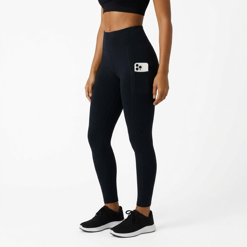 Calça Legging fitness Feminina  Não Transparente com Bolso Cintura Alta Academia