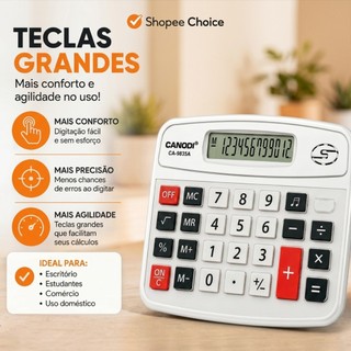 Calculadora Clássica de Mesa para Escritório e Escolar Calculadora Grande