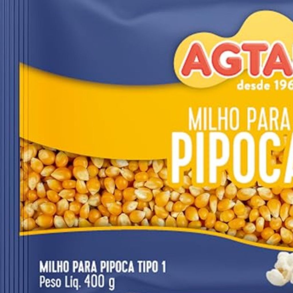 Kit 4Un Milho para Pipoca Alta Expansão Agtal 400g Enova — imagem 2 de 2