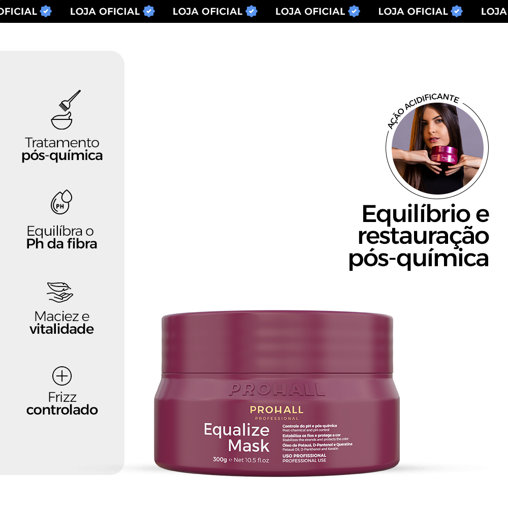 Máscara Neutralizadora de pH Anti Porosidade: Fim da Quebra | Equalize Mask 300g