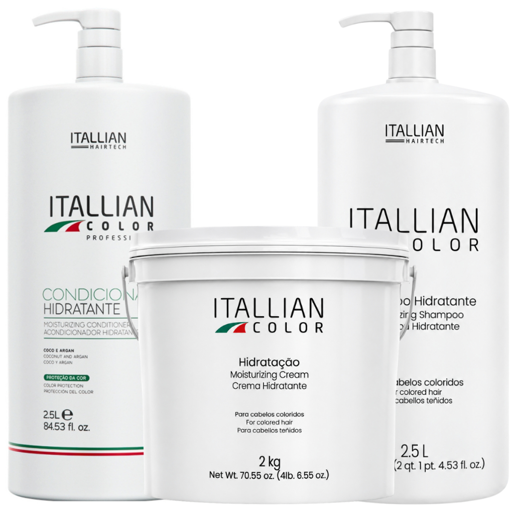Kit Shampoo E Condicionador 2,5litros Máscara Hidratação 2kg