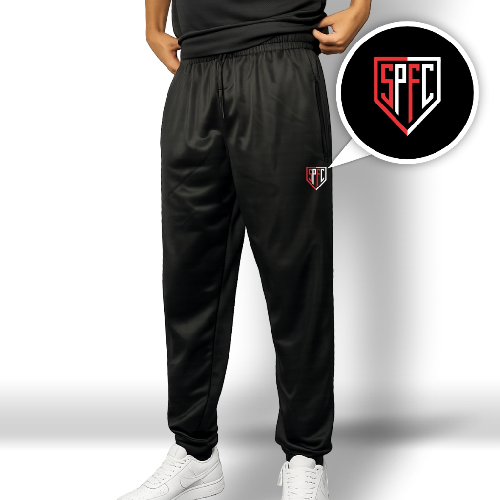 Calça Jogger Masculina Chimpa TRICOLOR04 Esportiva Fitness Academia Treino Corrida Caminhada Casual Confortável