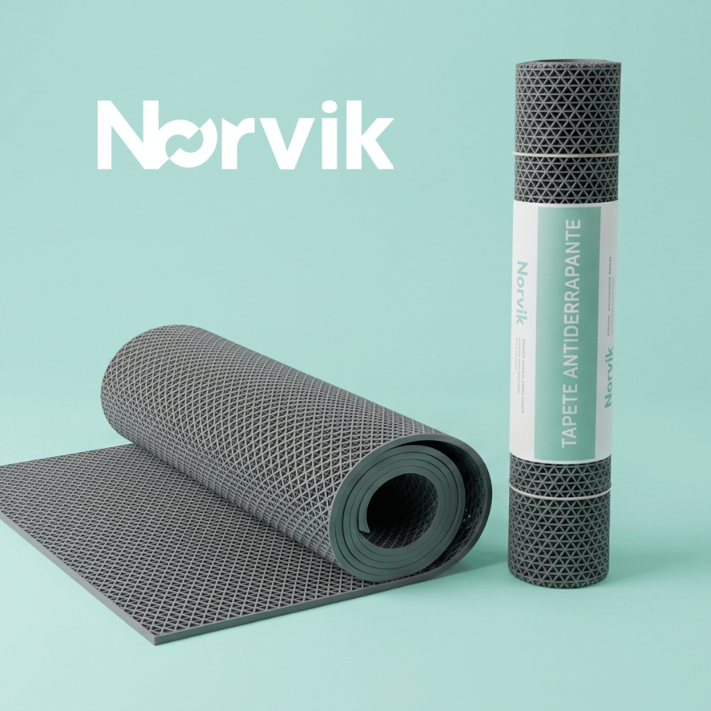 Tapete Antiderrapante Nørvik 1,00 X 0,60m Banheiro Box Banho 3,5mm