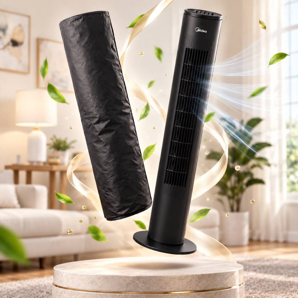 Capa Proteção Impermeável Contra Pó Para Ventilador Aquecedor Climatizador De Torre