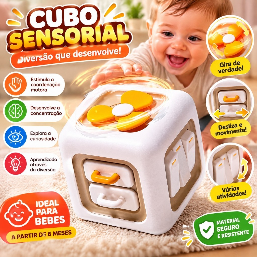 Bebê Ocupado Placa Cubo Montessori Brinquedo Sensorial Com Atividades De Aprendizagem Para O Páscoa