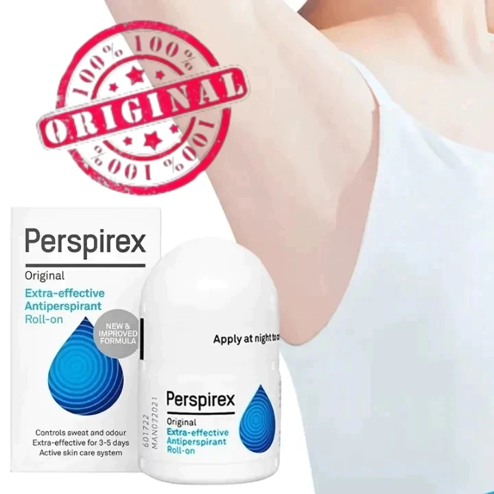 Perspirex Official Original Antiperspirant Deodorant Roll-On 20ml Treats Bromhidrosis and Hyperhidrosis and Eliminates O