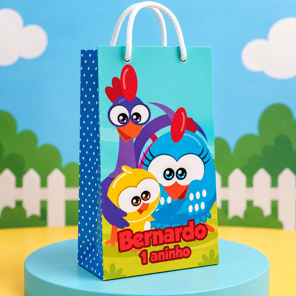 20 mini sacolinha 10x18 surpresa pintadinha baby lembrancinha aniversário personalizada