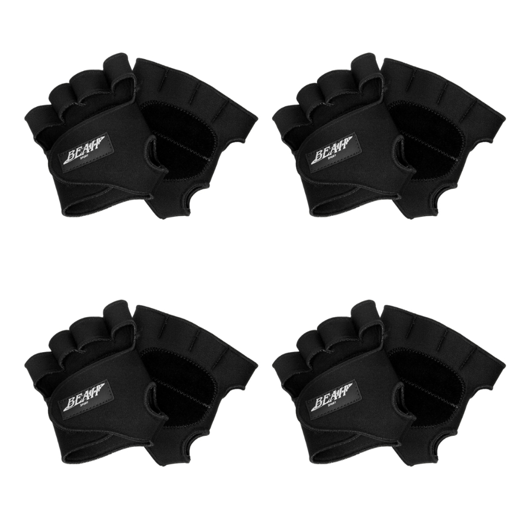 Kit 4 pares de Luvas Para Treino Academia CrossFit o Par Masculino/Feminino Musculação Fitness