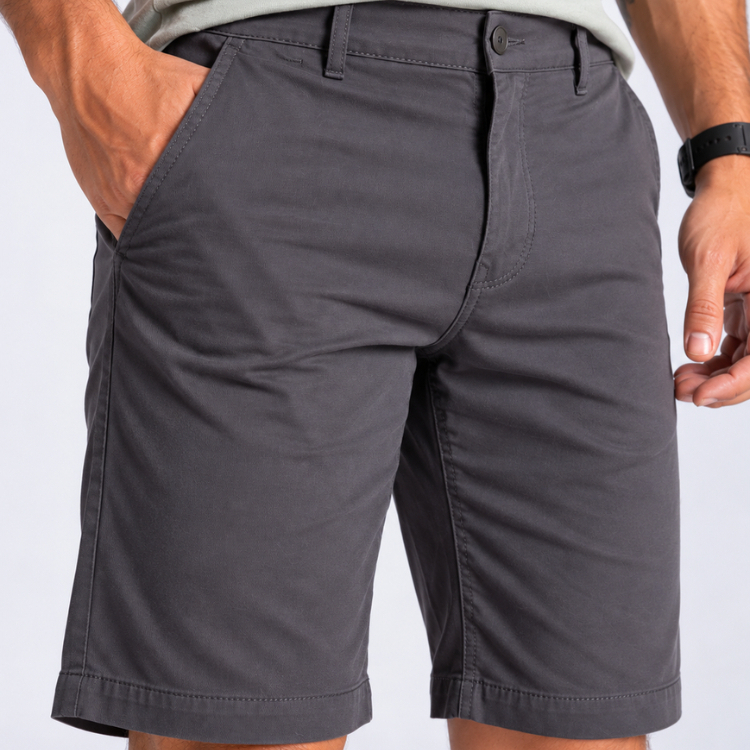 Bermuda Sarja Esporte Fino Social Masculina Casual Confortável Respirável Dia a Dia