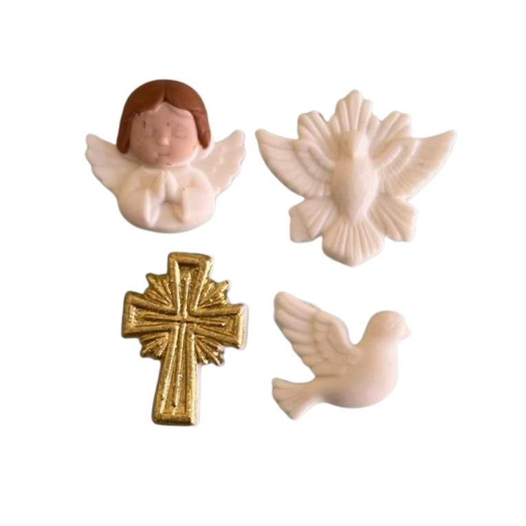 Molde de Silicone - Batizado 2 - para Enfeites e Apliques de Artesanato — imagem 2 de 2