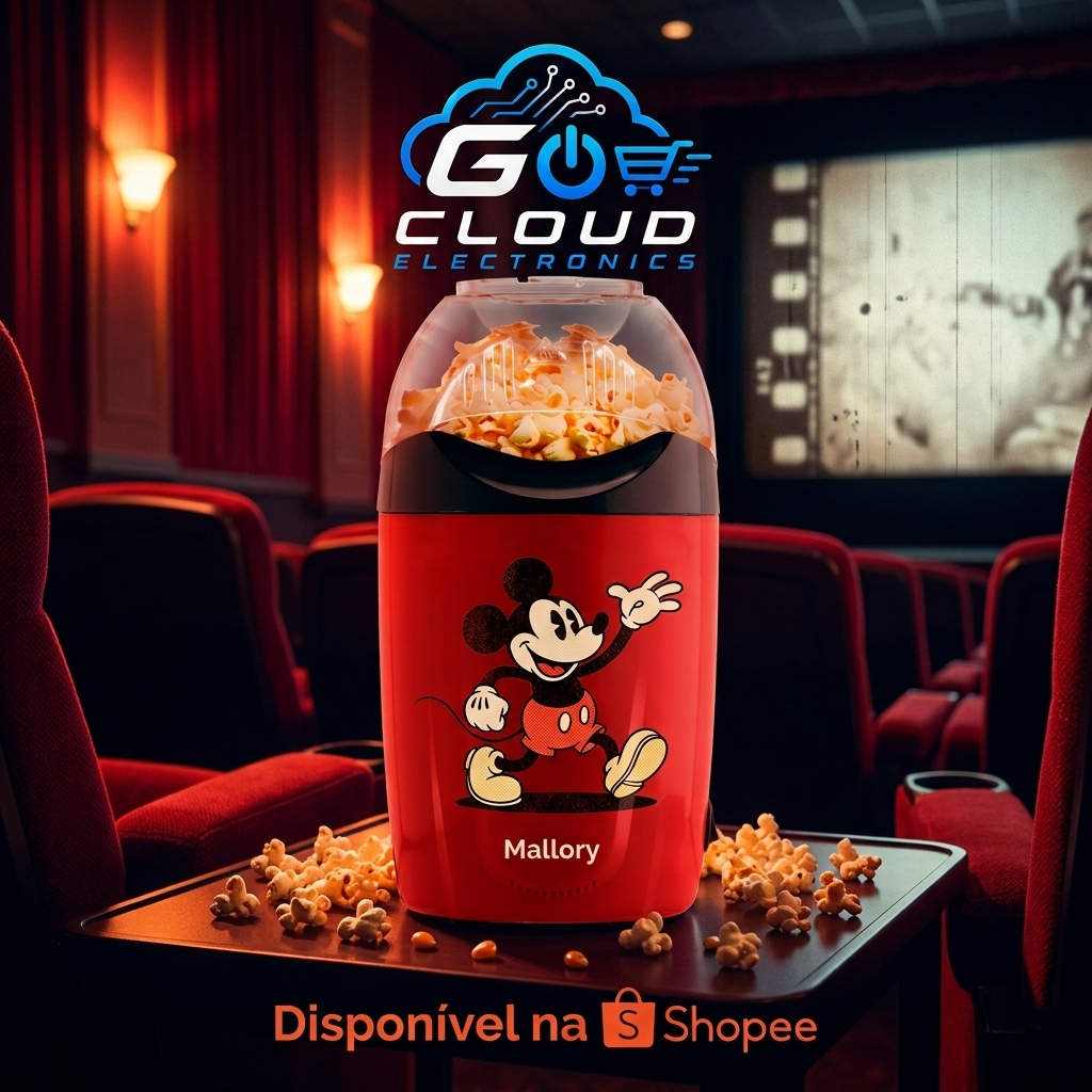 Pipoqueira Elétrica Mickey Mouse 1200w