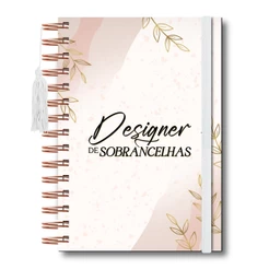 Caderneta Agendamento Designer de Sobrancelhas Caderno Agenda Design 365 Dias 30 em 30 Minutos