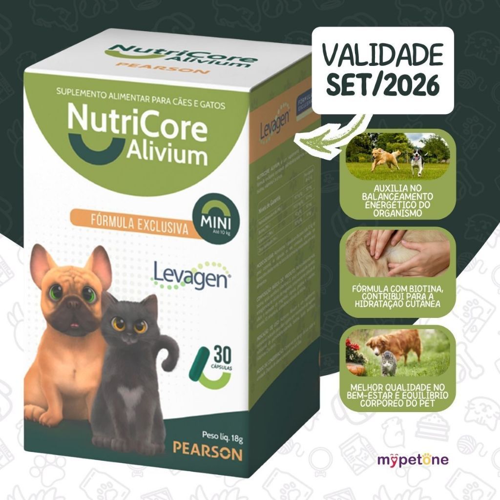 NutriCore Alivium Mini Suplemento Alimentar - 30 Cápsulas
