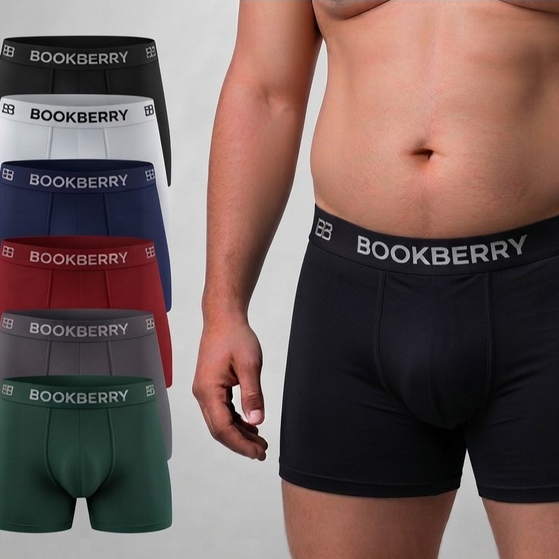Kit 5 ou 10 Cuecas Boxer Plus Size Microfibra Forro algodao