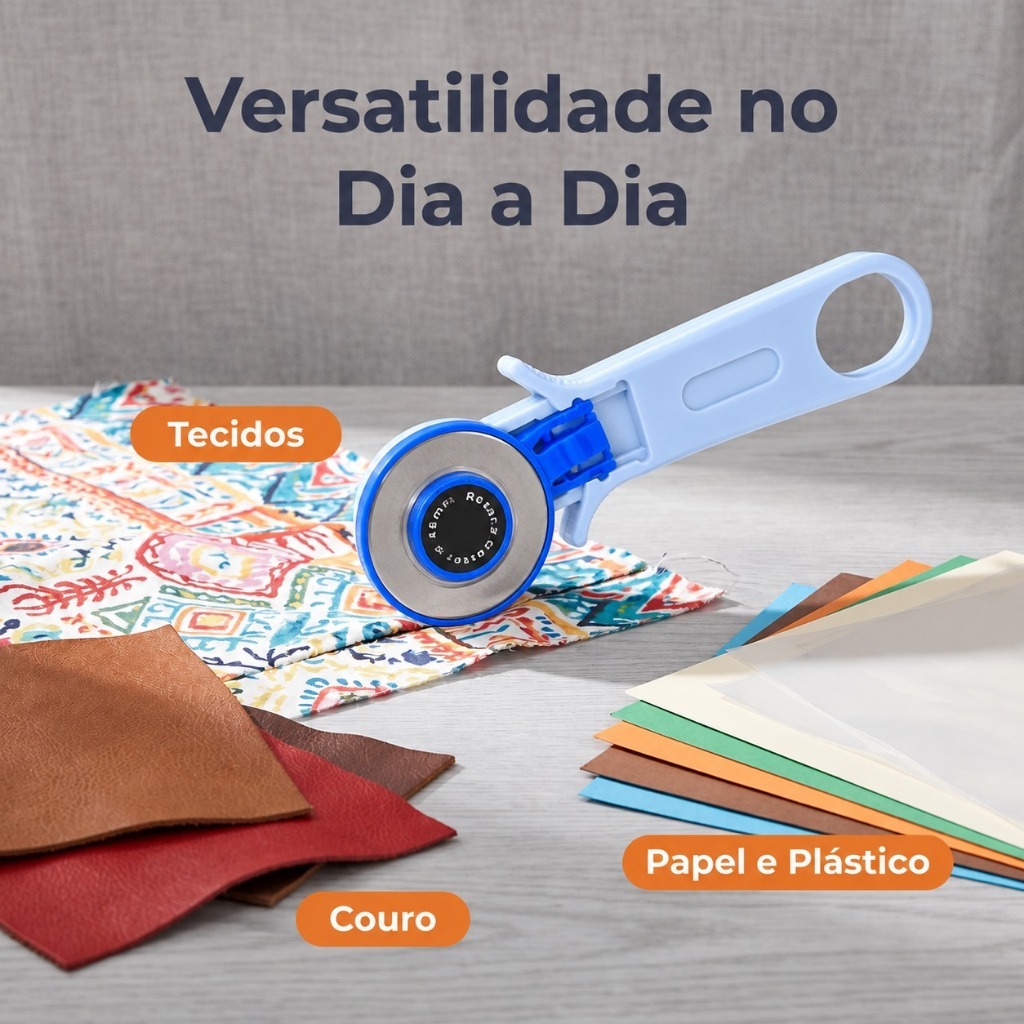 Cortador Rotativo de Tecido 45mm para Costura Patchwork Artesanato — imagem 2 de 2