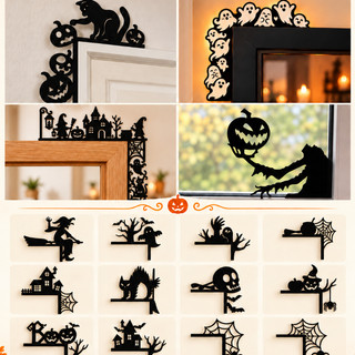 Enfeite de Porta Halloween | Adorno Decorativo para Casa, Quarto, Festa e Ambientes Temáticos