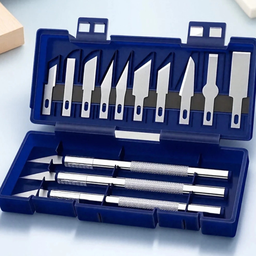 Kit de Estiletes de Precisão com 13 Peças (incluindo estojo magnético) - Ideal para artesanato e modelismo