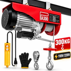 Guincho Elétrico 150/300KG 220V/110V Elevação até 6 a 12 Metros