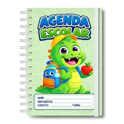Agenda Dinossauro Kids Escolar Planner Aula Infantil Escola Crianças Creche
