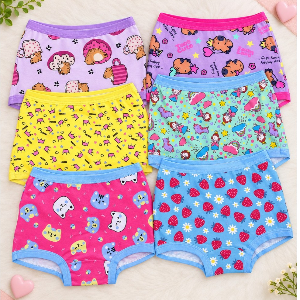 Kit 10 Calcinhas Boxer Shortinho Confortável Algodão Infantil e Juvenil