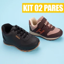 Kit 2 Pares Tenis Infantil Masculino Tênis Sapatenis Menino