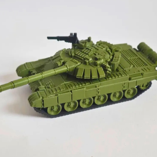Miniatura Tanque de Guerra Soviético T-72 URSS | Decoração Militar | Colecionável Histórico