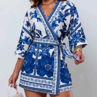 Macaquinho Feminino Curto Verão Soltinho Casual Blogueirinha Tendência Moda Feminina