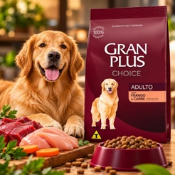 Ração Gran Plus Choice Cães Adultos Frango E Carne 10,1kg