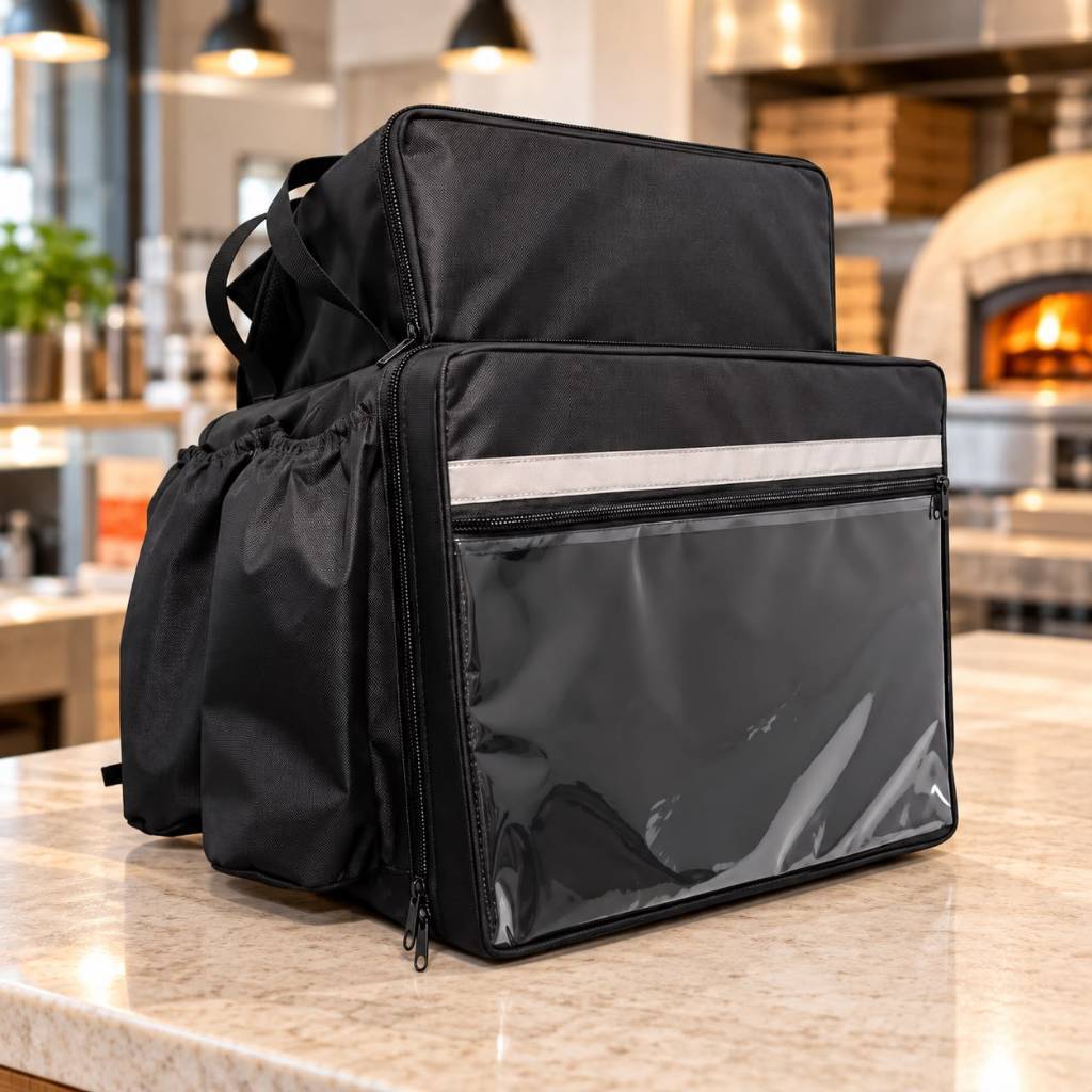 Capa Bolsa para Entrega Mochila Térmica Sem Isopor Bag Nylon Delivery Entregador Restaurante Alça Reforçada