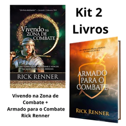 Kit 2 Livros Vivendo na Zona de Combate e Armado para o Combate Rick Renner