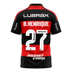 Manto Flamengo Masculina Jogo 1 Adidas 2026 - C/ Kit Patrocínio - B. Henrique 27