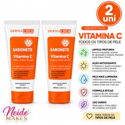 Kit 2 Sabonete Vitamina C Anti-Idade Para Todos Tipos de Pele 100ml Dermachem