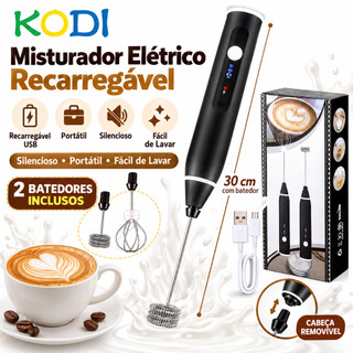 Batedor Misturador Mixer Elétrico para Bebidas Leite Café Clara de Ovo 2 em 1 -M2