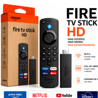 Amazon Fire TV Stick HD Wi-Fi 6 Comando de Voz Alexa ,SISTEMAS VEGAS OS