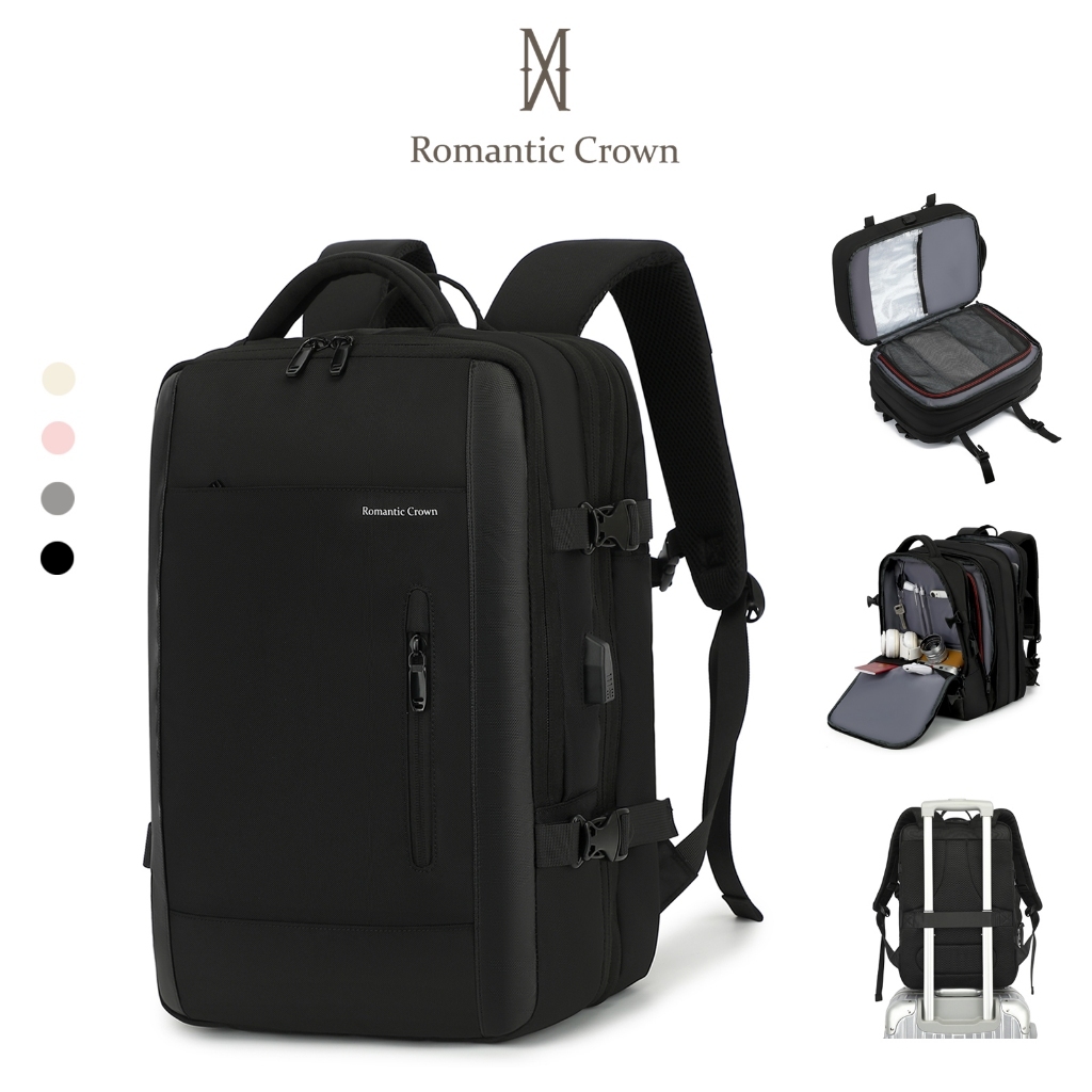 Imagem ROMANTIC CROWN Mochla de Viagem MascuIino e Feminina ImpermeaveI Reforçada Executiva para Notebook