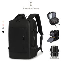ROMANTIC CROWN Mochila de Viagem MascuIino e Feminina ImpermeaveI Reforçada Executiva para Notebook