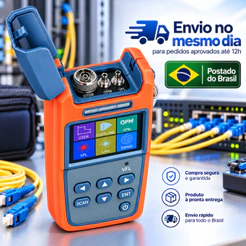 Mini OTDR Sumay 5953 22dB com VFL, OPM e Fonte de Luz Óptica