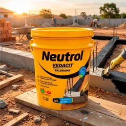 Impermeabilizante Asfáltico Neutrol Baldrame Vedacit 18L Neutrol Emulsão Base Solvente Neutrol Proteção Alta Aderência
