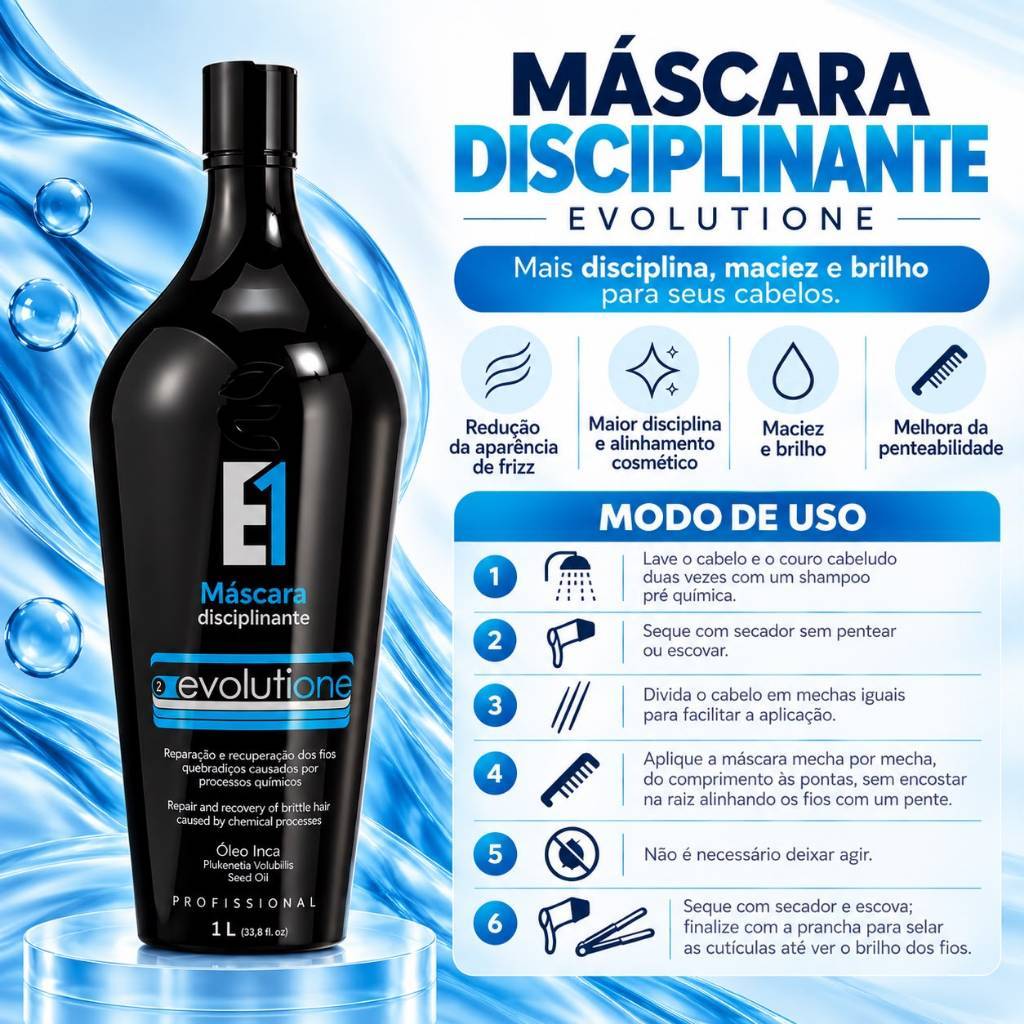 2 Unidades Progressiva Disciplinante Evolutione 1Litro - Ecoplus — imagem 2 de 2