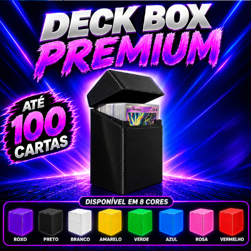 DECKBOX CASE SLIM PREMIUM PARA TCG – P/ 100+ CARTAS, PROTEÇÃO E PRATICIDADE
