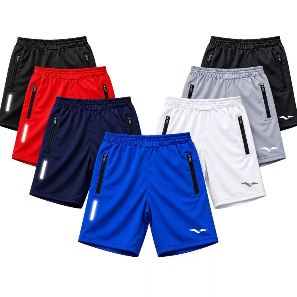 Short Masculino Esportivo Dry Fit Bolso com Ziper Bermuda Academia Corrida Confortável — imagem 1