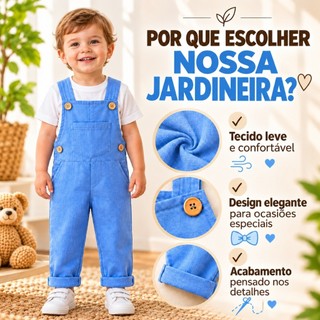 JARDINEIRA LONGA Infantil Menino Bebê / Macacão Infantil Bebê