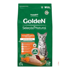 Ração Premier Golden Seleção Natural para Gatos Adultos Frango e Arroz 10,1kg