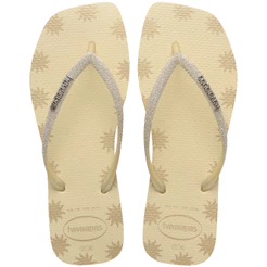 Chinelo Havaianas Slim Square Glitter Contour