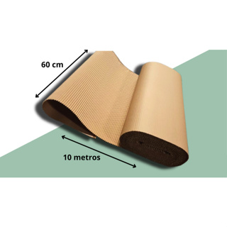 Rolo Papelão Protetor de Piso 0,60x10 metros Reforma Construção Artesanato Obra em Oferta na Shopee