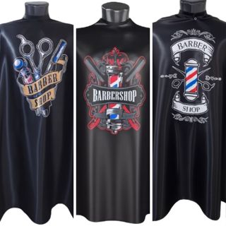 Kit 3 Capas de Corte Adulto Silk em Cetim Barbershop Cabelereiro Barbeiro em Oferta na Shopee