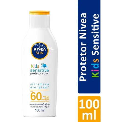 Protetor Solar Nivea Sun Kids & Babies 100ml FPS 60 - Proteção Avançada e Hidratação para Pele Sensível