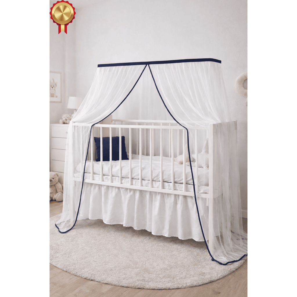 Mosquiteiro para Berço Americano com Viés – Proteção Contra Insetos